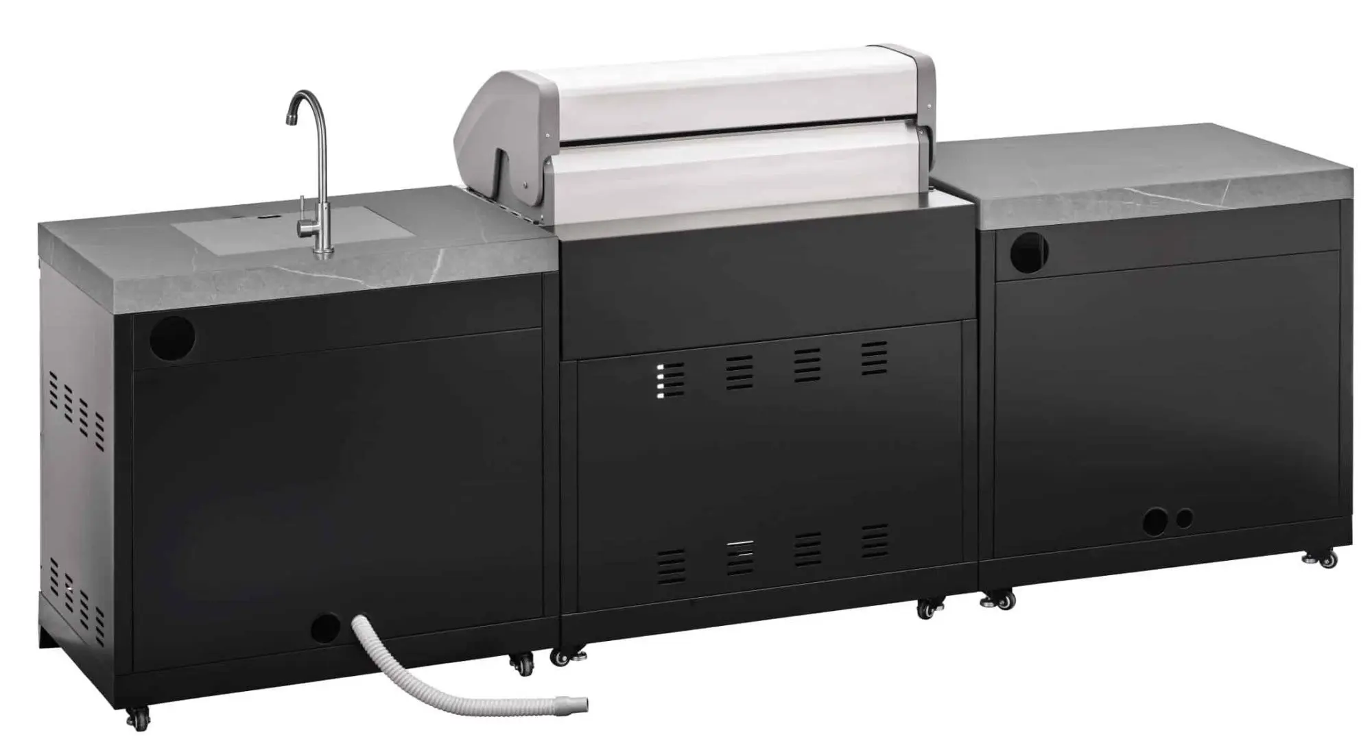 Уличная кухня с грилем Heatstrip Crossray TCS4EU30 + K0GK-01 (Black/Inox) - 2