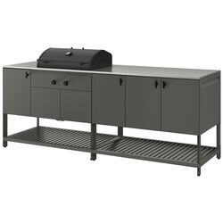 Gratar Ikea Batskar gratari carbuni 240x60 (Gri-inchis) Thumb