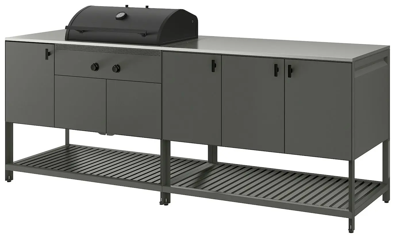 Gratar Ikea Batskar gratari carbuni 240x60 (Gri-inchis)