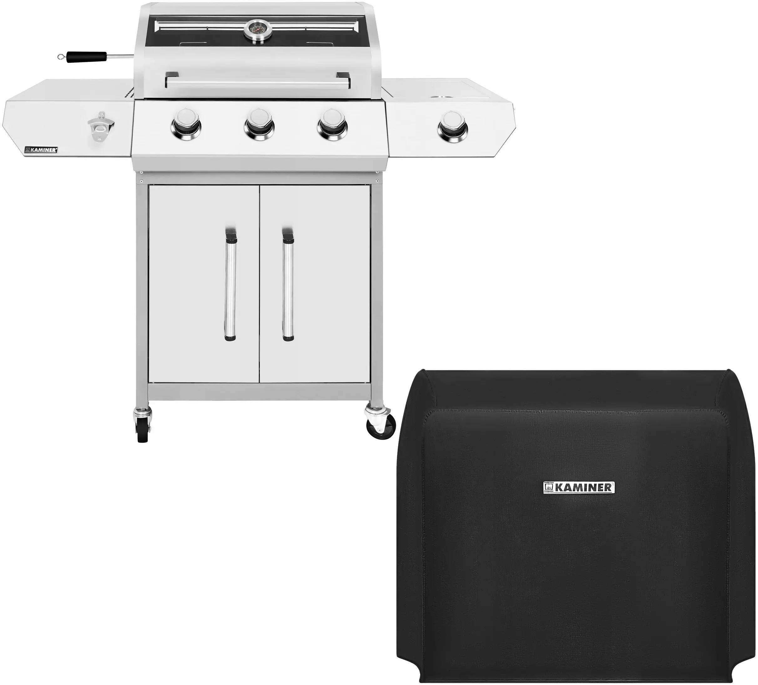 Grill pe gaz Kaminer 27422 (Inox) - 4