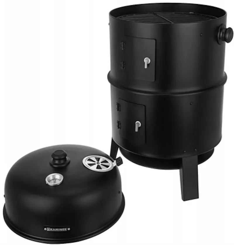 Gratar cu afumatoare Kaminer 27323 (Black) - 3