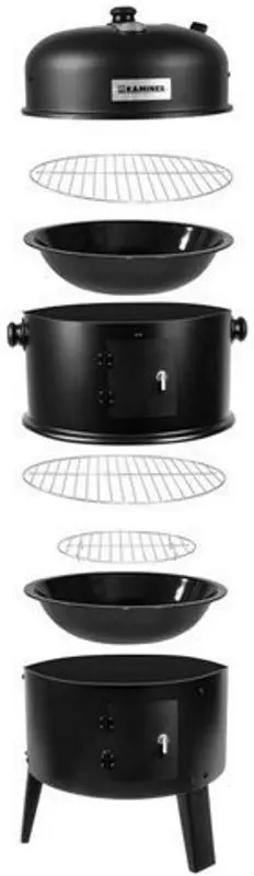 Гриль-коптильня угольная Kaminer 11826 (Black) - 4
