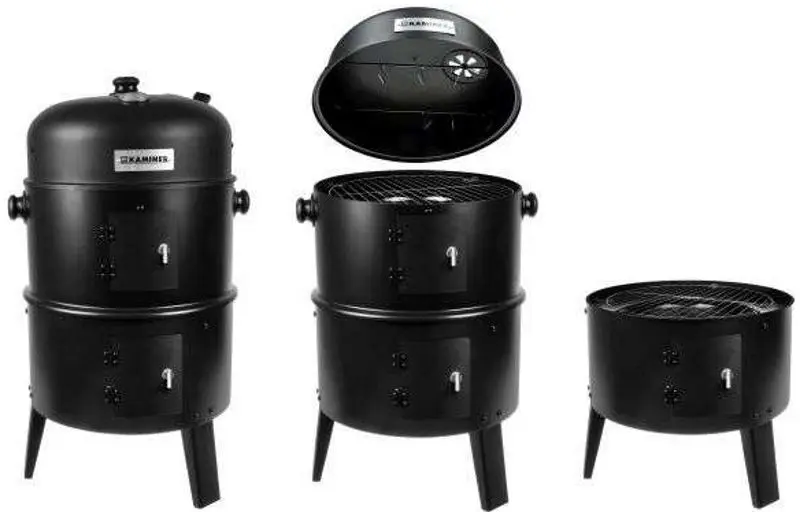 Гриль-коптильня угольная Kaminer 11826 (Black) - 8