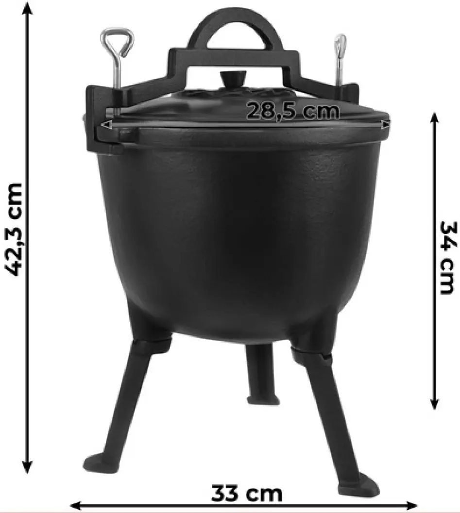 Котелок Kaminer 27375 8L (Black) - 7
