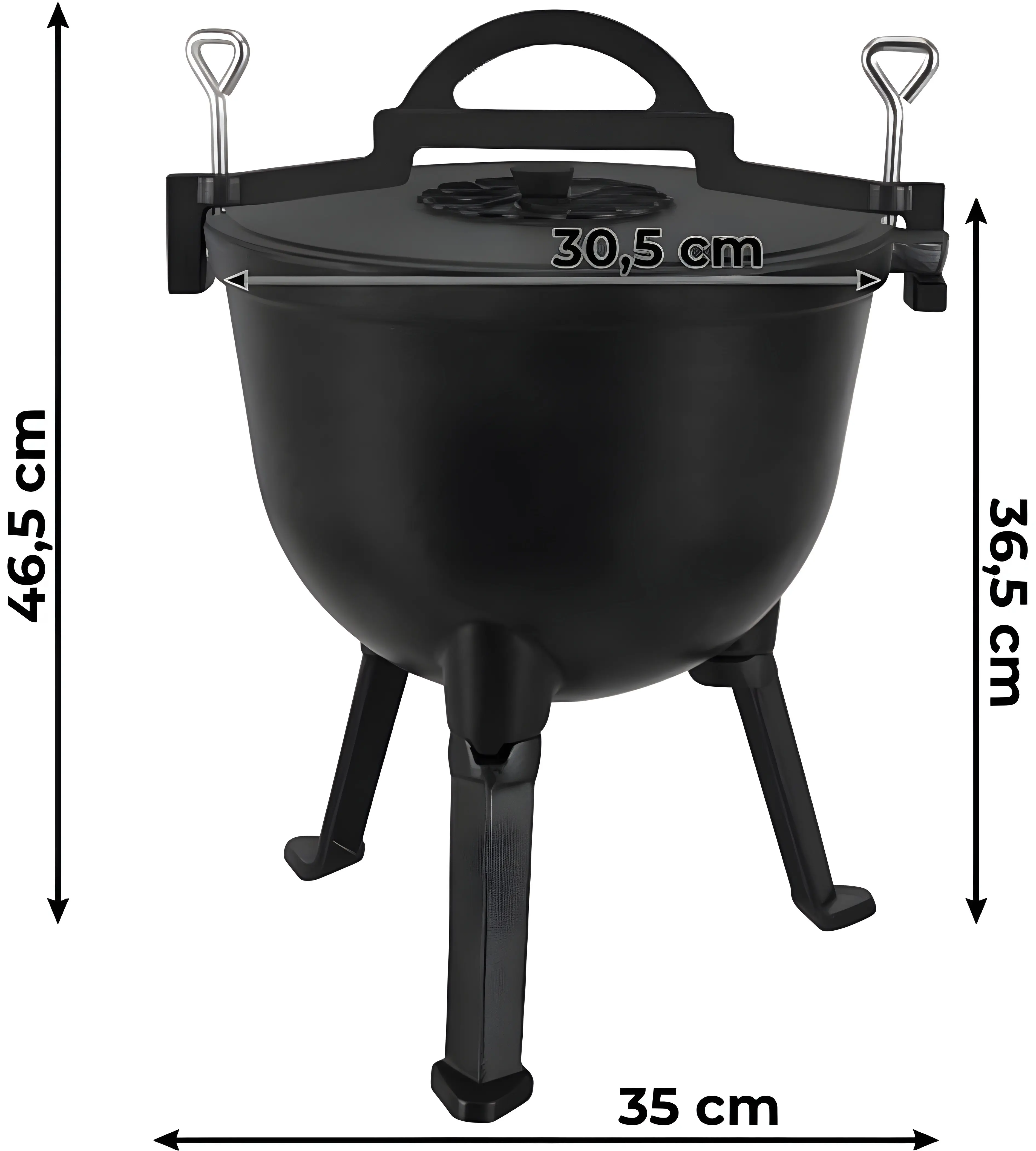 Котелок Kaminer 27376 10L (Black) - 6