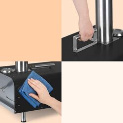 Cuptor pentru pizza Klarstein Diavolo (Black/Inox) Thumb