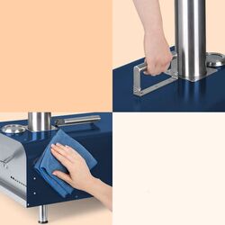 Cuptor pentru pizza Klarstein Diavolo (Blue/Inox) Thumb
