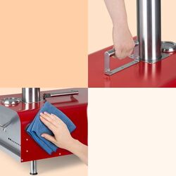 Cuptor pentru pizza Klarstein Diavolo (Red/Inox) Thumb