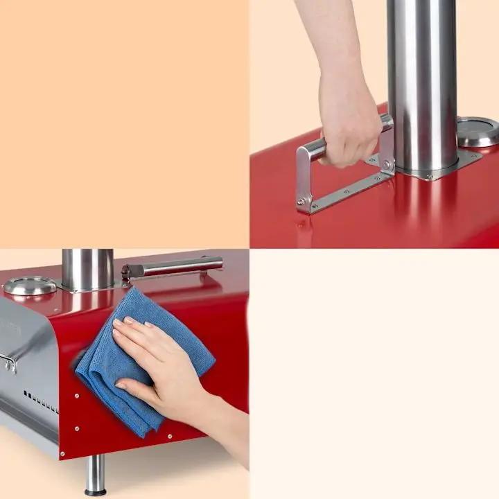 Cuptor pentru pizza Klarstein Diavolo (Red/Inox) - 4