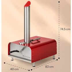 Cuptor pentru pizza Klarstein Diavolo (Red/Inox) Thumb