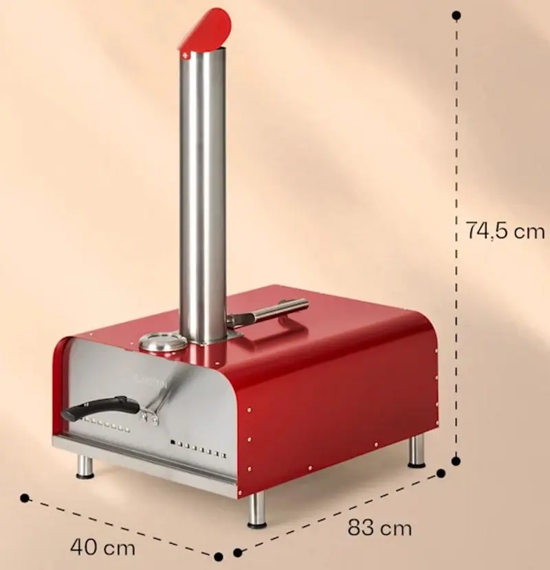 Cuptor pentru pizza Klarstein Diavolo (Red/Inox) - 7