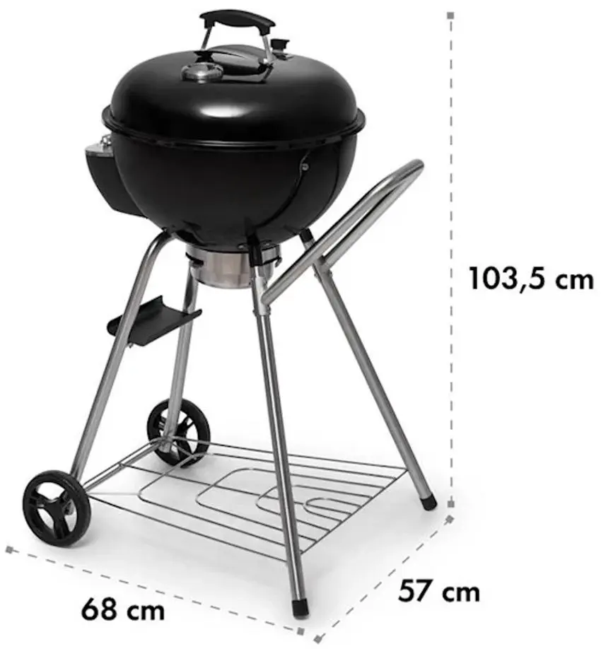 Gratar cu carbuni Klarstein Beef Baron (Black) - 9