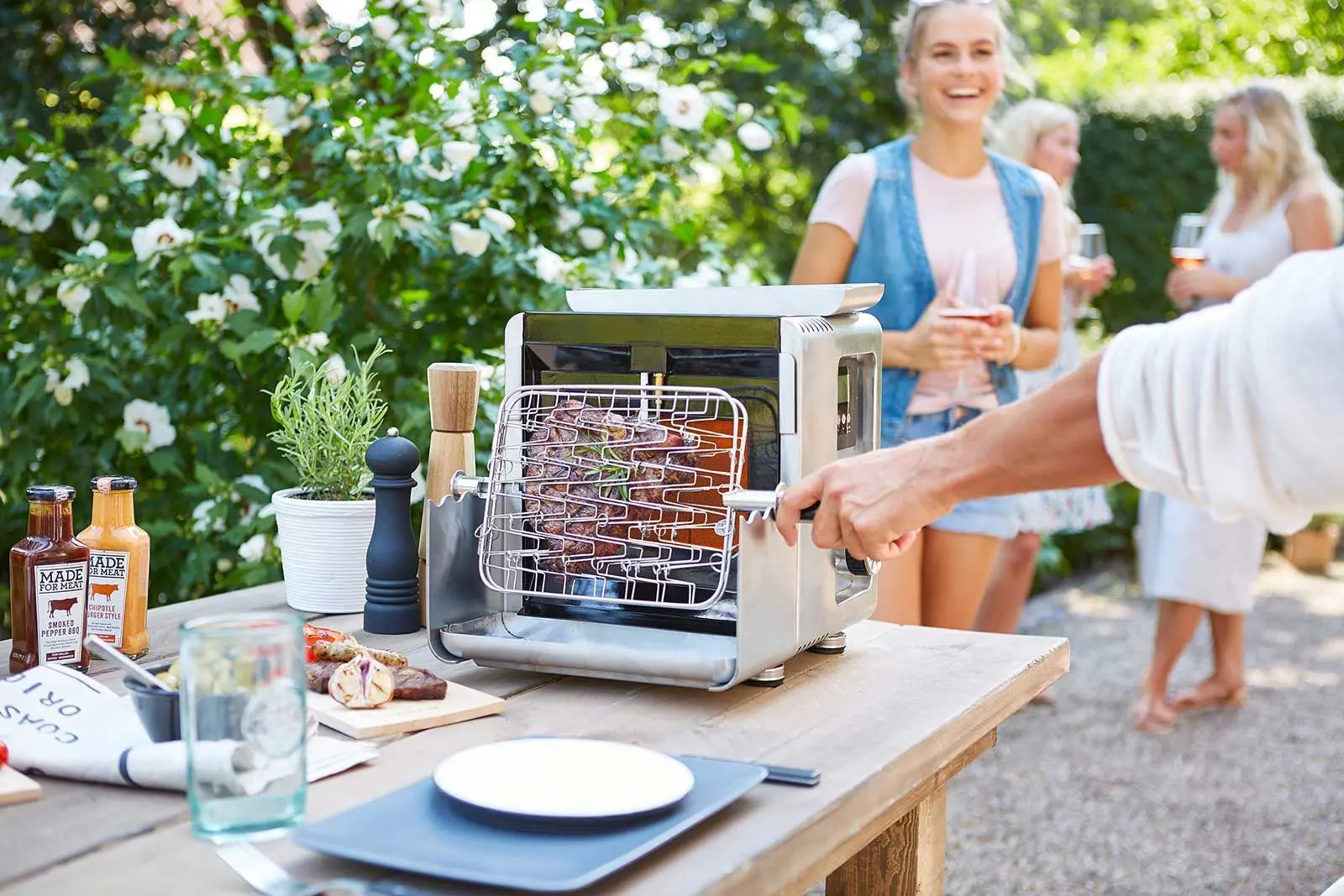 Gratar pe gaz Landmann 800 12302 (Inox)