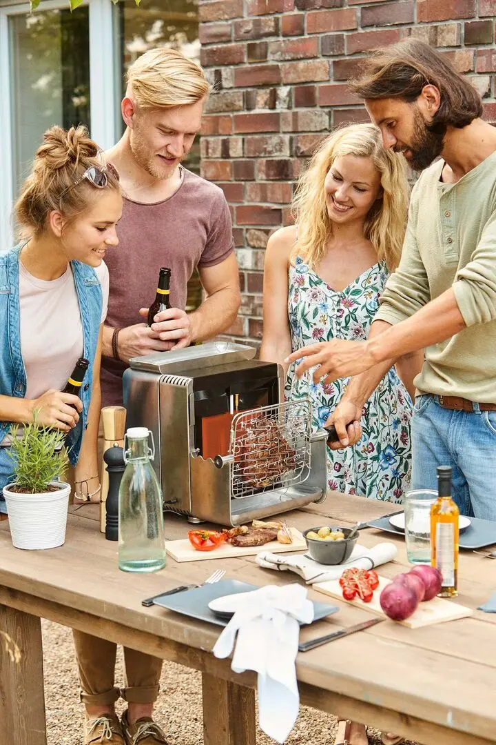 Gratar pe gaz Landmann 800 12302 (Inox)