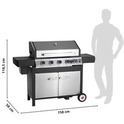 Gratar pe gaz Landmann Grill Chef Maxx Zone 05855 (Black/Silver) Thumb