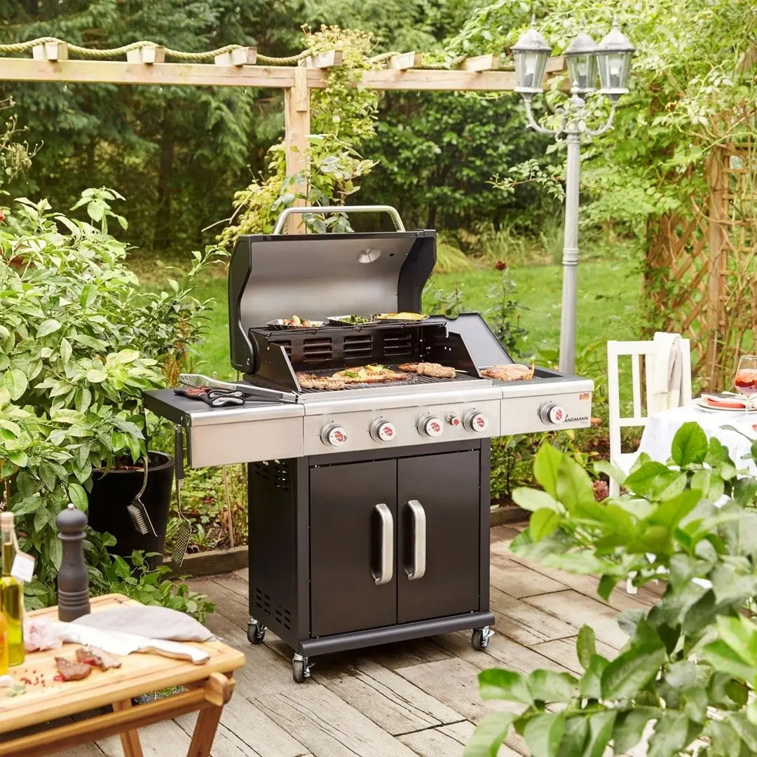 Gratar pe gaz Landmann Triton Maxx PTS 4.1 (Black/Inox)