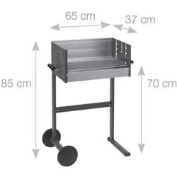 Gratar cu carbuni Mr. Gardener Nevada (Silver/Black) Thumb