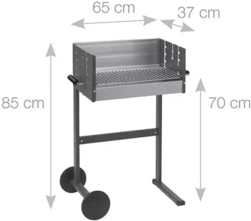 Gratar cu carbuni Mr. Gardener Nevada (Silver/Black) - 2