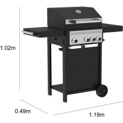 Grill pe gaz Naterial C-400 (Black) Thumb
