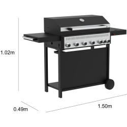 Grill pe gaz Naterial C-700 (Black) Thumb