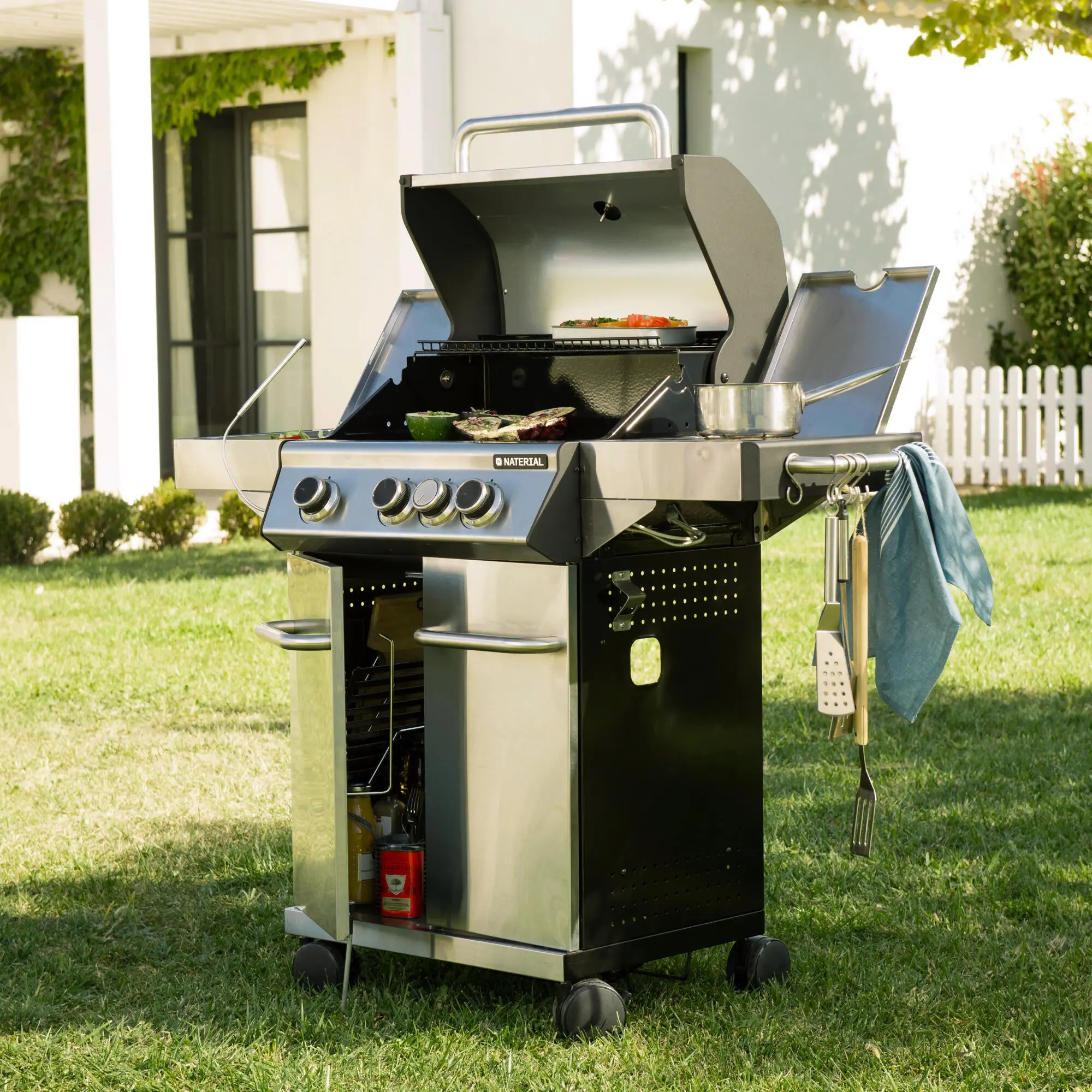Grill pe gaz Naterial Hudson 11403035 (Inox) - 8