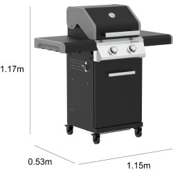 Grill pe gaz Naterial Kenton 12113192 (Black) Thumb