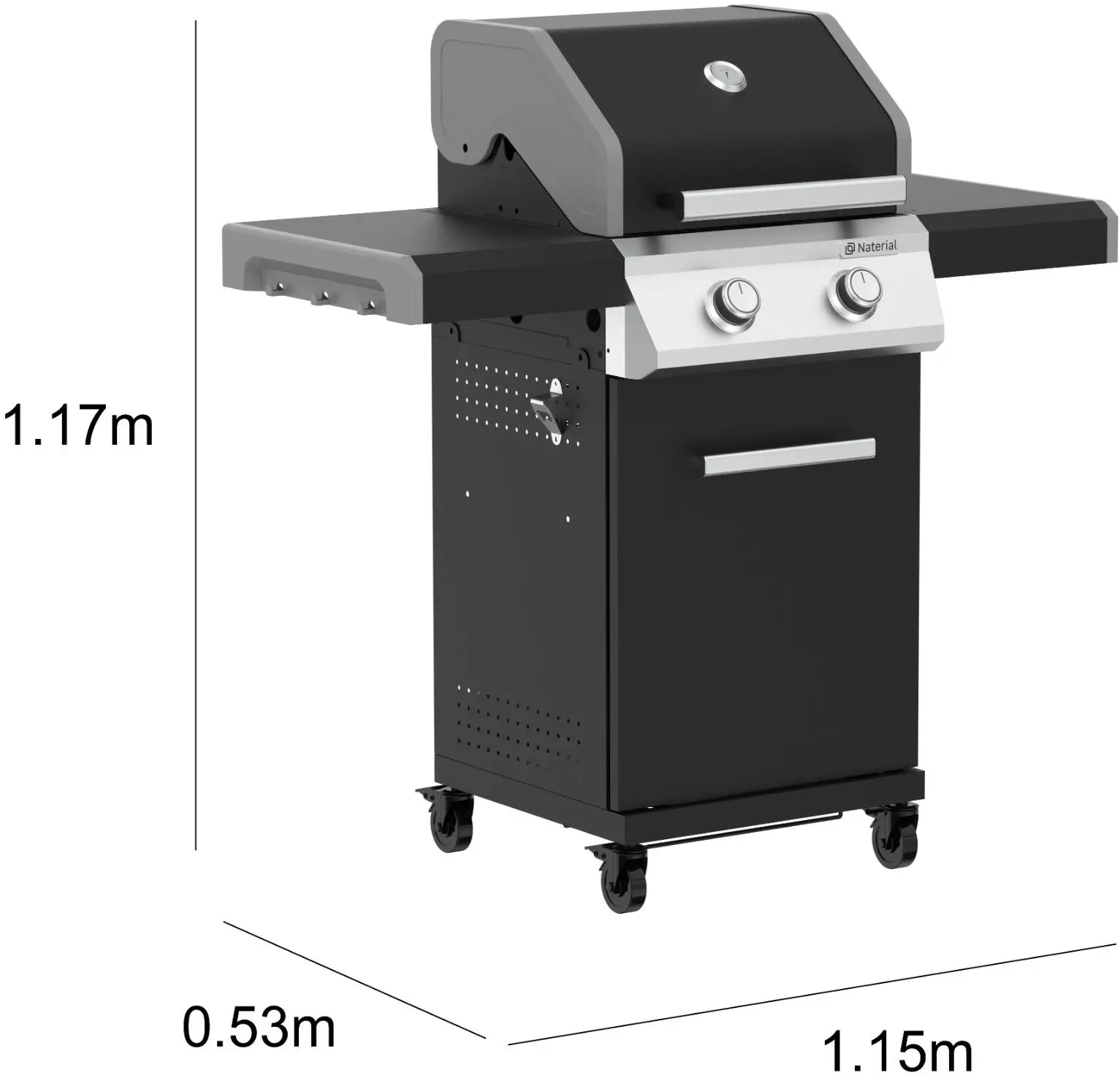 Grill pe gaz Naterial Kenton 12113192 (Black) - 10