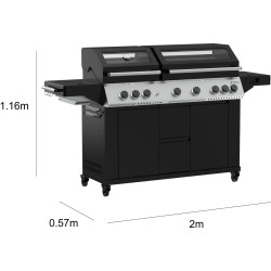 Grill pe gaz Naterial Upsilon (Black) Thumb