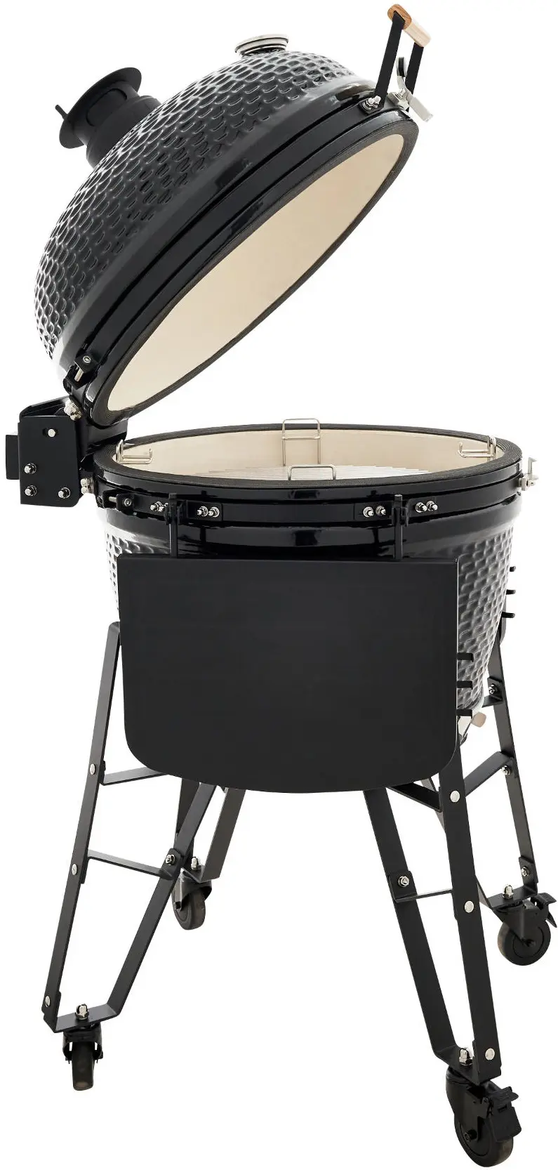 Gratar cu afumatoare Naterial Kamado (Black) - 4