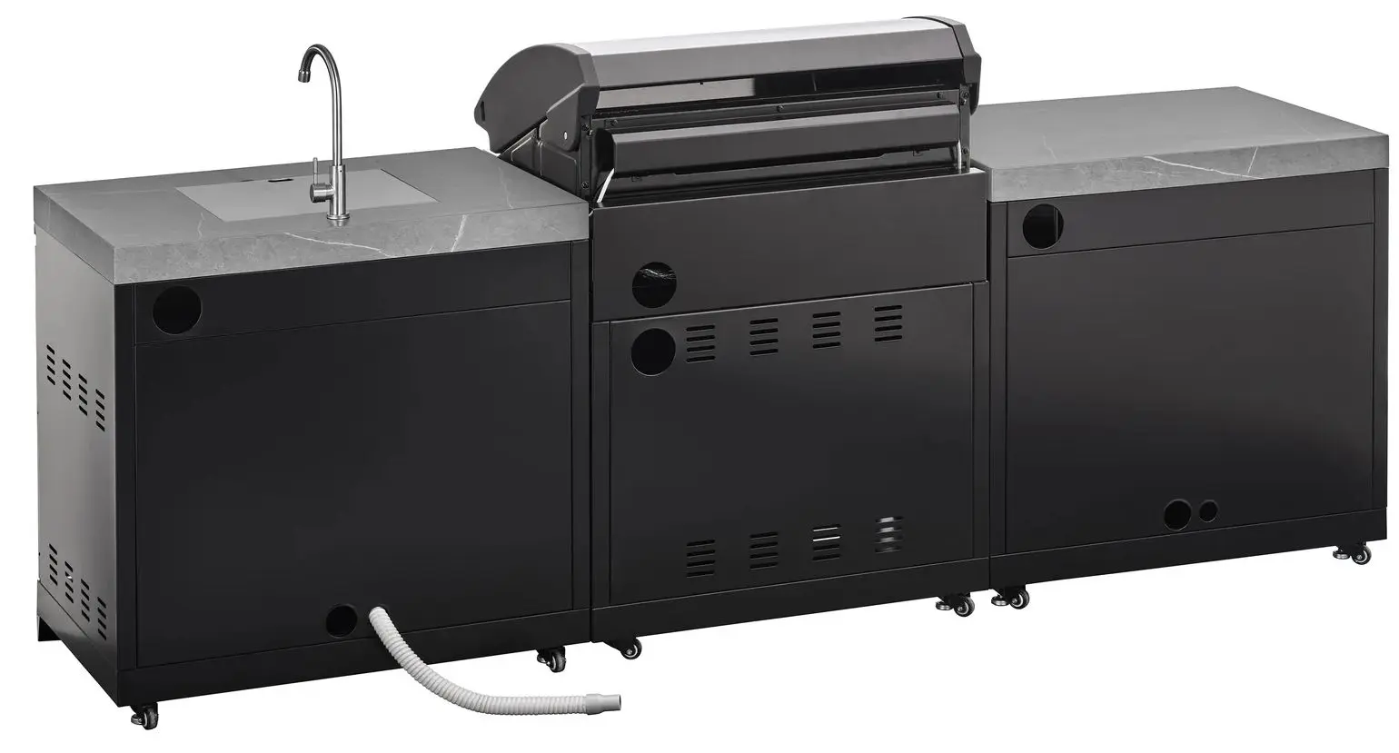 Уличная кухня с газовым грилем Grandhall SK0GK-01 + Maxim G5IB (Grey/Black) - 2