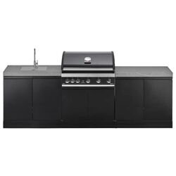 Bucatarie de exterior cu gratar pe gaz Grandhall SK0GK-01 + Maxim G5IB (Grey/Black)