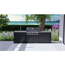 Уличная кухня с газовым грилем Grandhall SK0GK-01 + Maxim G5IB (Grey/Black) Thumb