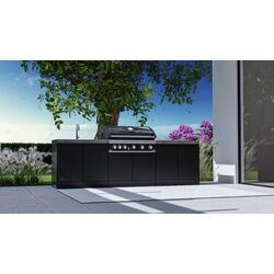 Уличная кухня с газовым грилем Grandhall SK0GK-01 + Maxim G5IB (Grey/Black) Thumb