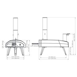 Cuptor pentru pizza Ooni Fyra 12 (Black/Silver) Thumb