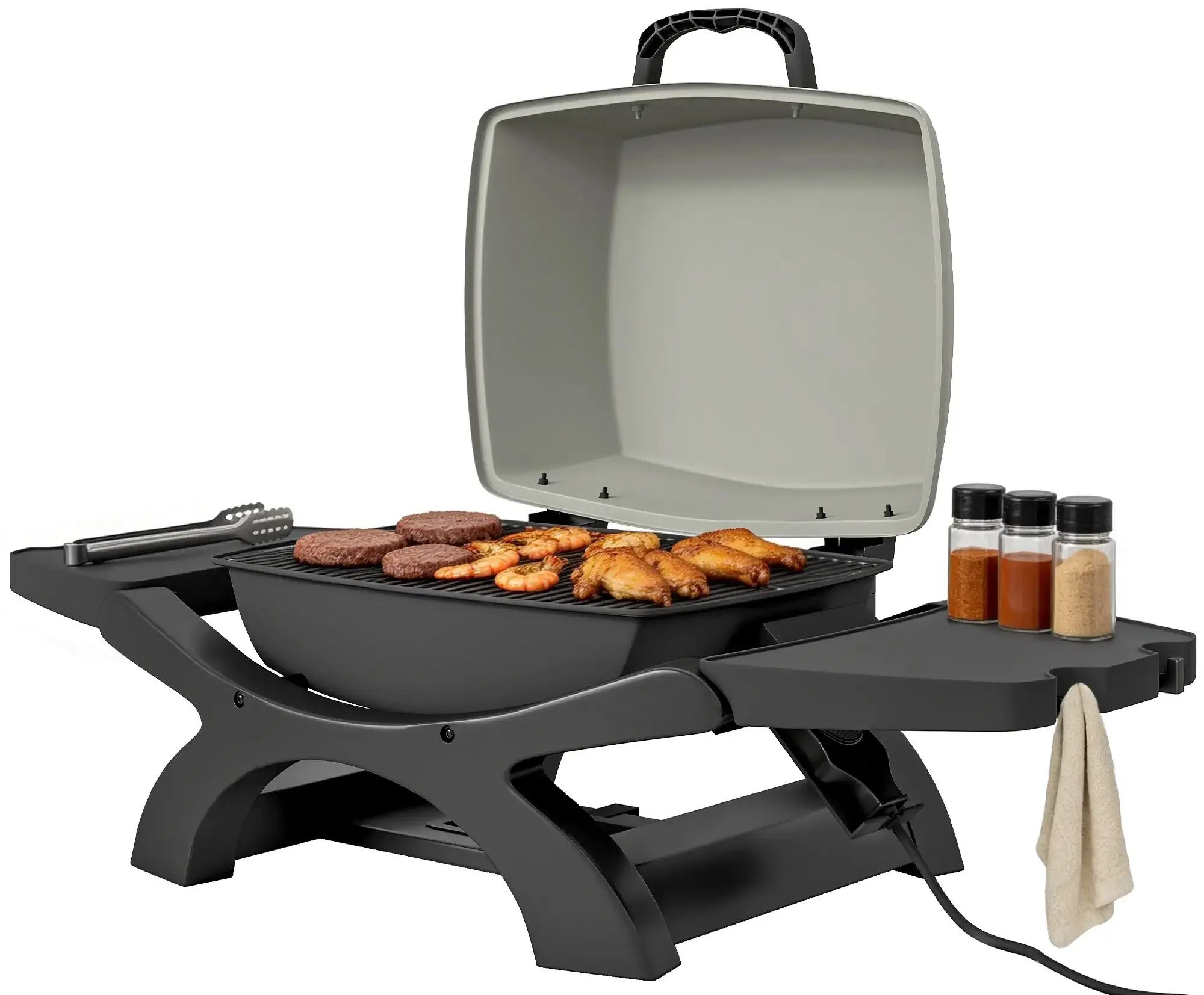Gratar electric de exterior Outsunny 846-292V90BK (Black) - 2
