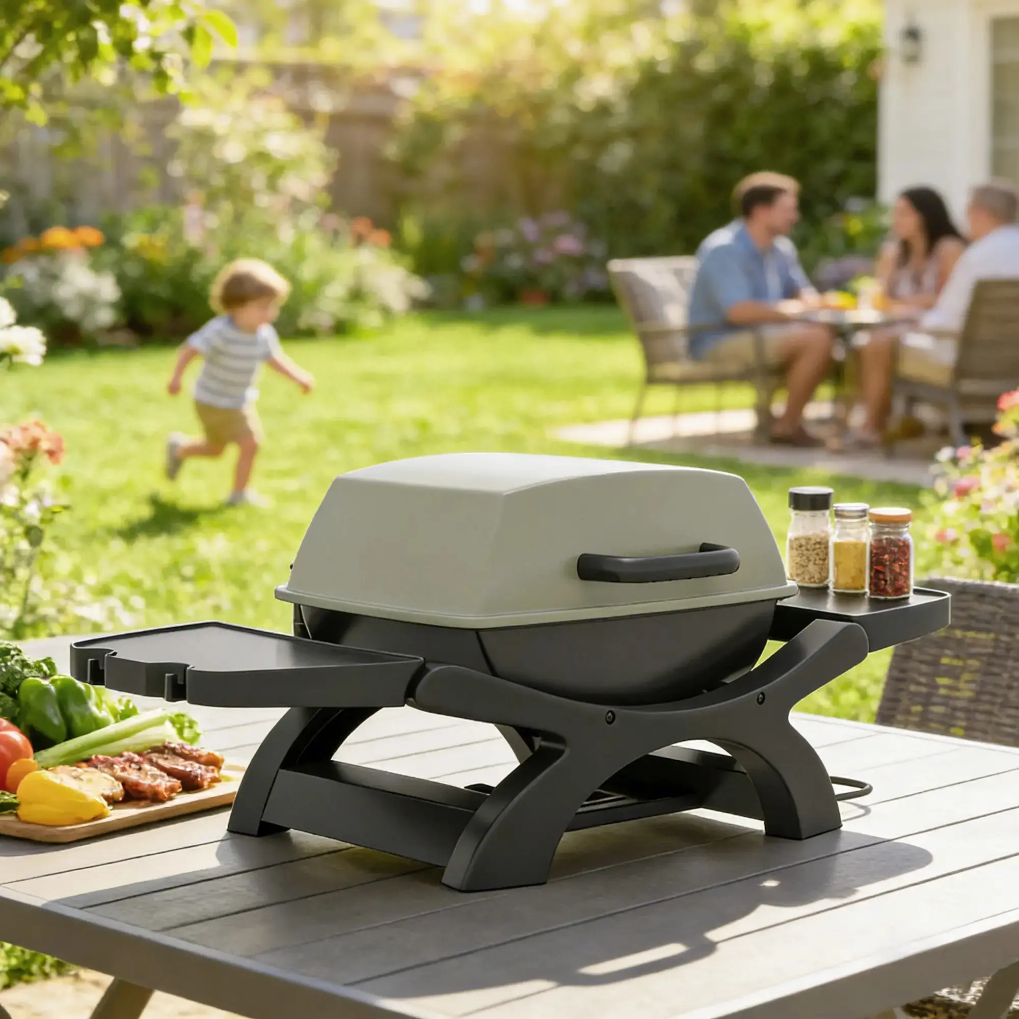 Gratar electric de exterior Outsunny 846-292V90BK (Black) - 6