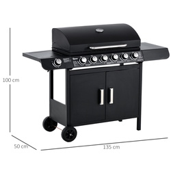 Газовый гриль Outsunny 846-064V91 (Black) Thumb