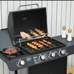 Grill pe gaz Outsunny 846-064V91 (Black) Thumb
