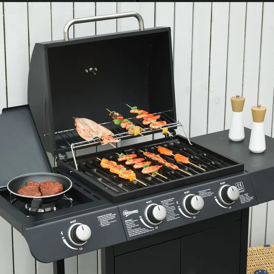 Grill pe gaz Outsunny 846-064V91 (Black) - 5