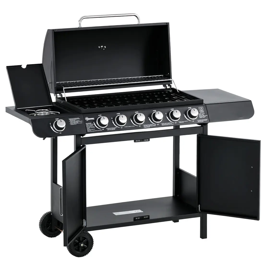 Газовый гриль Outsunny 846-064V91 (Black) - 2