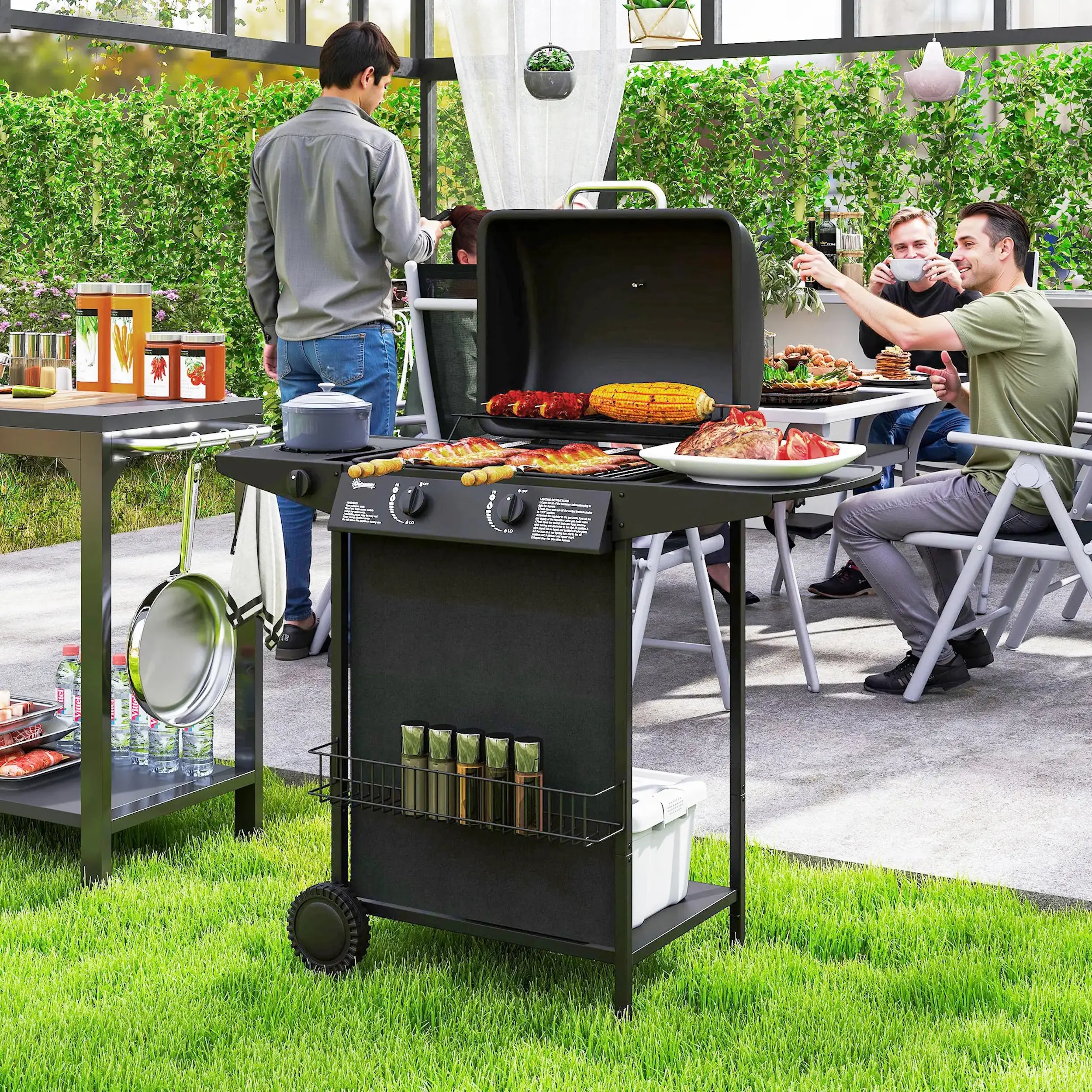 Газовый гриль Outsunny 846-168V50BK (Black) - 4