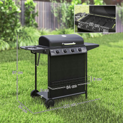 Газовый гриль Outsunny 846-172V50BK (Black) Thumb