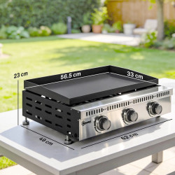 Grill pe gaz Outsunny 846-262V50BK (Black/Inox) Thumb