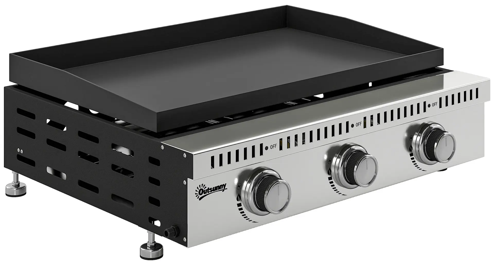 Grill pe gaz Outsunny 846-262V50BK (Black/Inox)