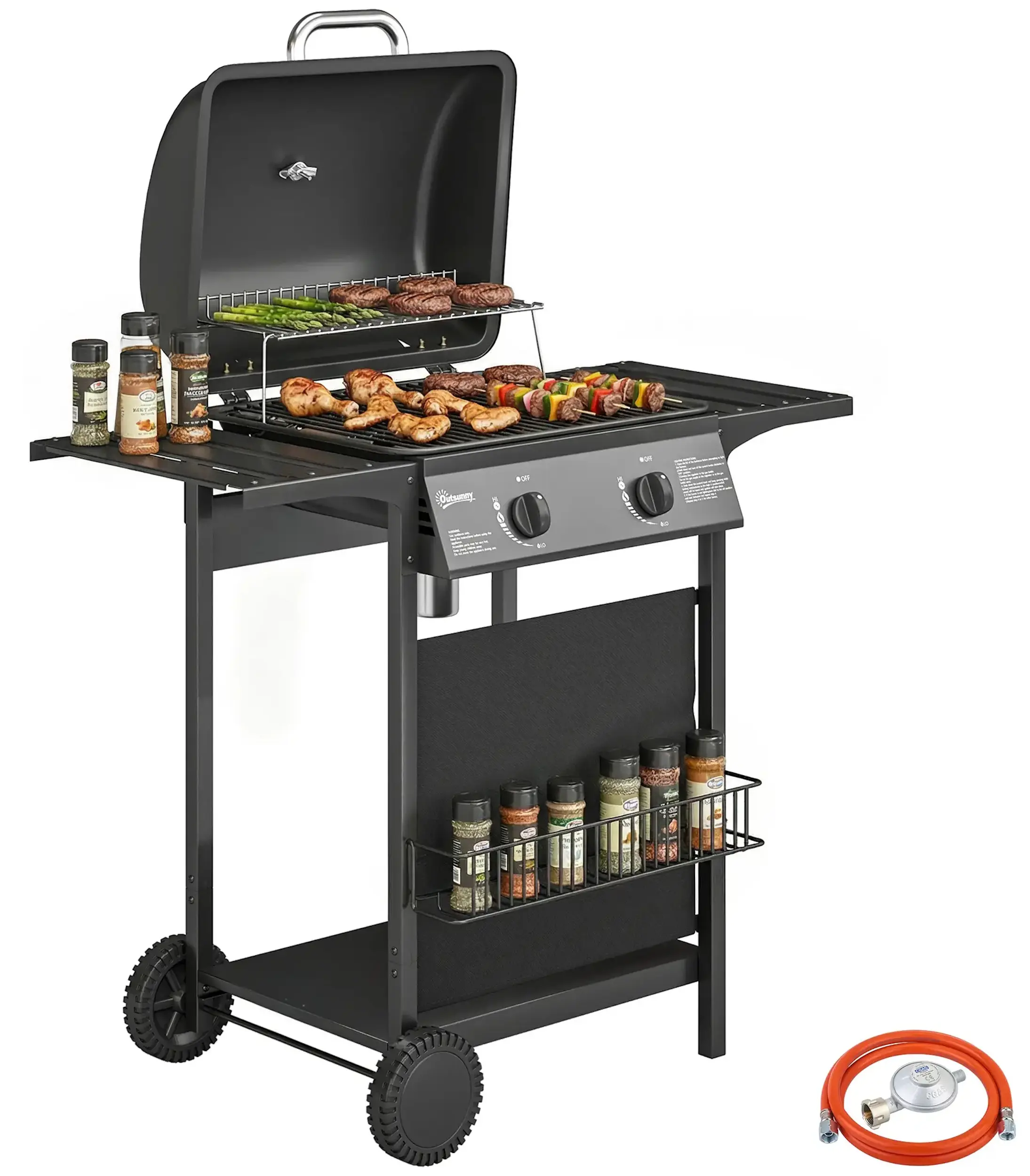 Газовый гриль Outsunny 846-288V50BK (Black) - 2