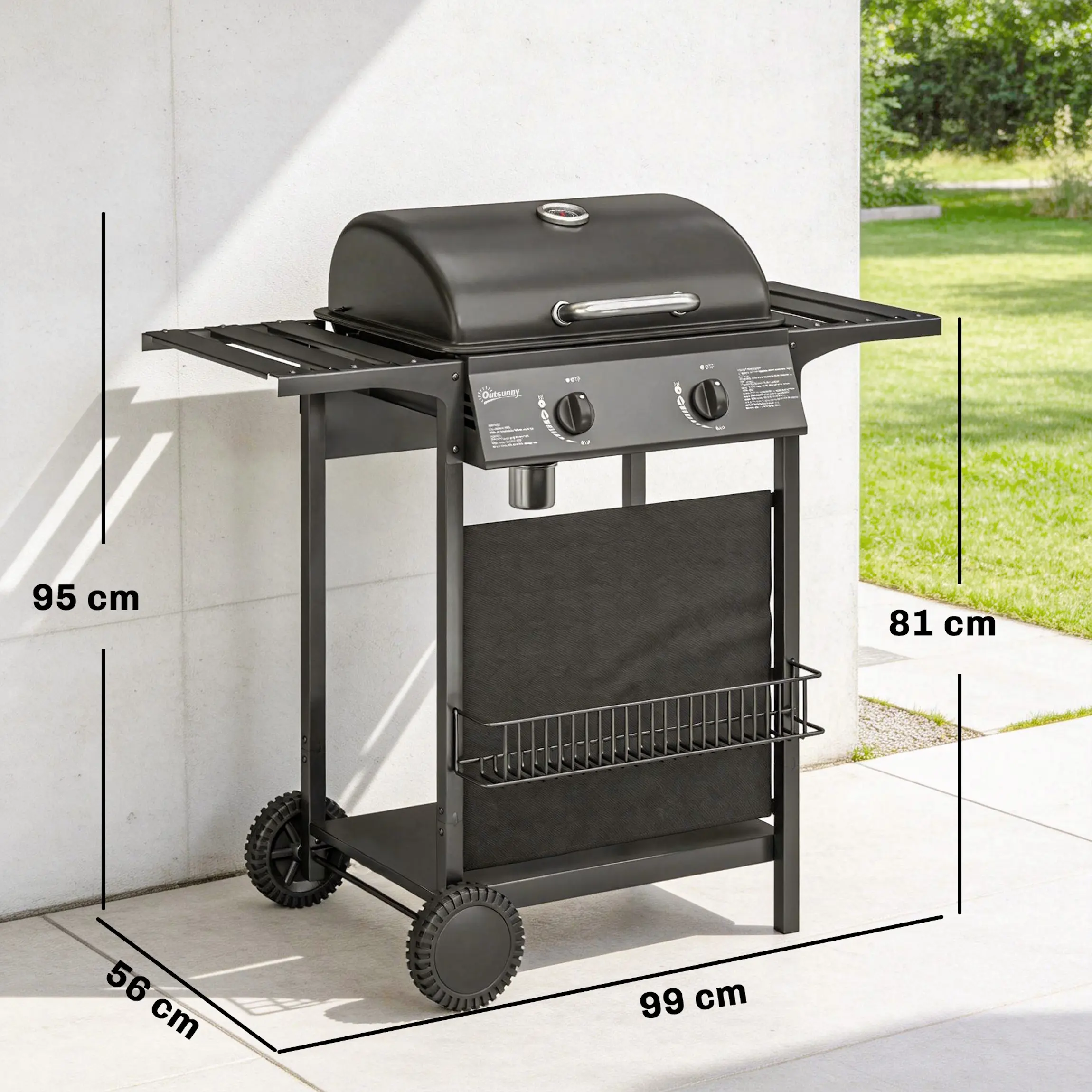 Газовый гриль Outsunny 846-288V50BK (Black) - 4