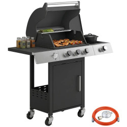 Grill pe gaz Outsunny 846-291V50BK (Black) Thumb