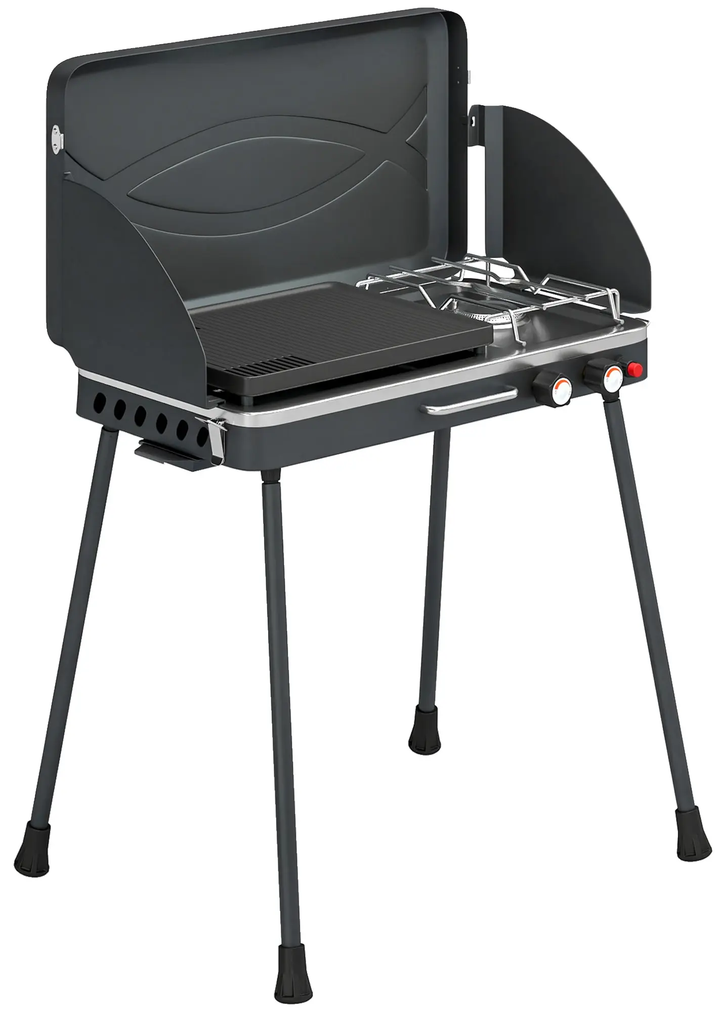Gratar pe gaz Outsunny 846-309V50BK (Black) - 3