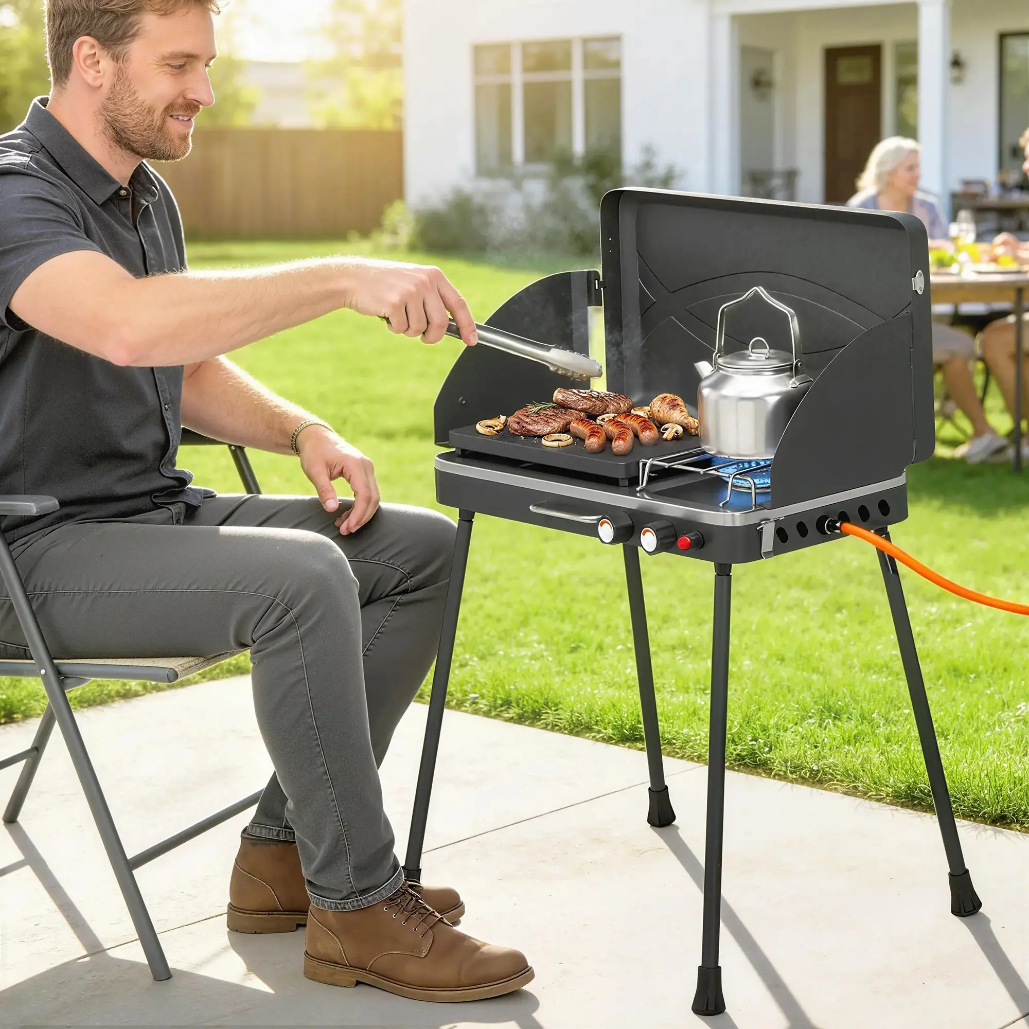 Gratar pe gaz Outsunny 846-309V50BK (Black) - 7