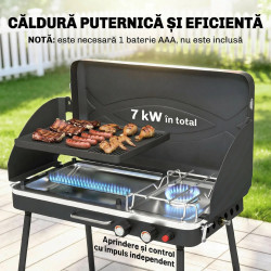 Gratar pe gaz Outsunny 846-309V50BK (Black) Thumb